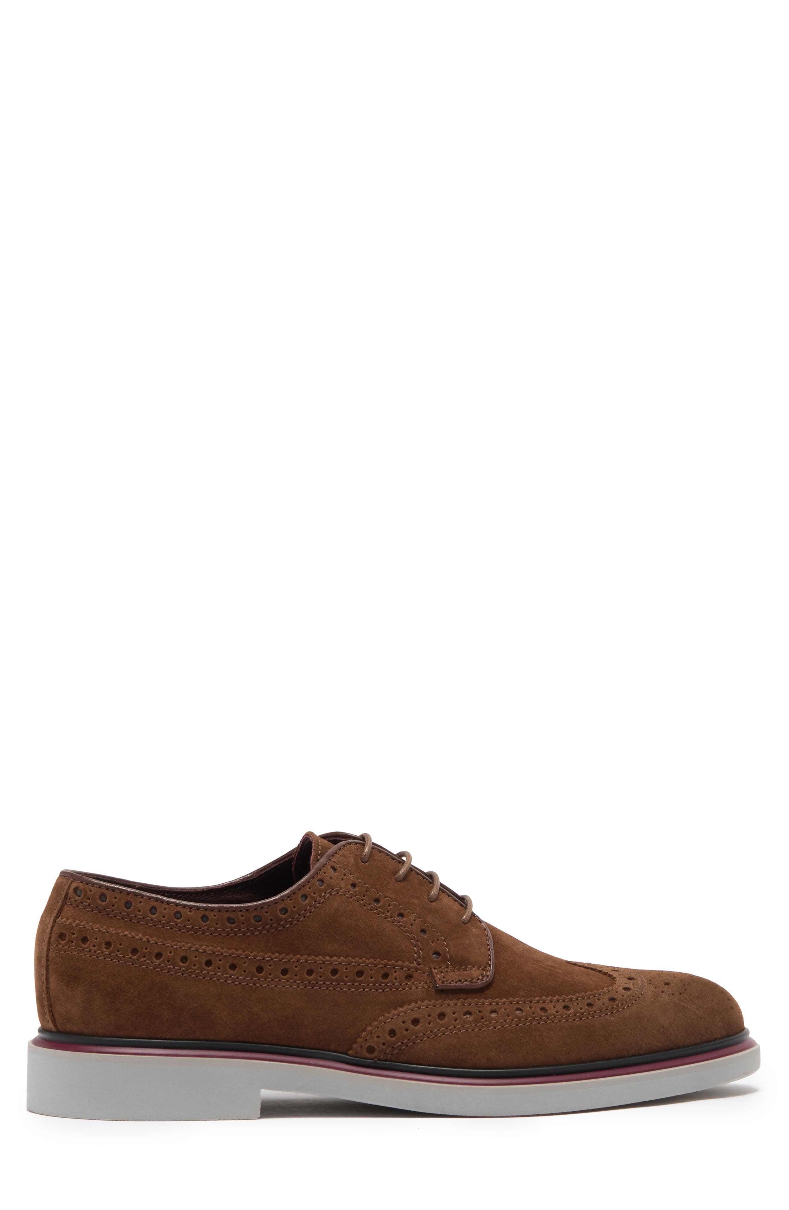 ted baker delani suede wingtip derby