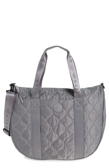 Pajar Quilted Nylon Tote Bag<br /> In Gray