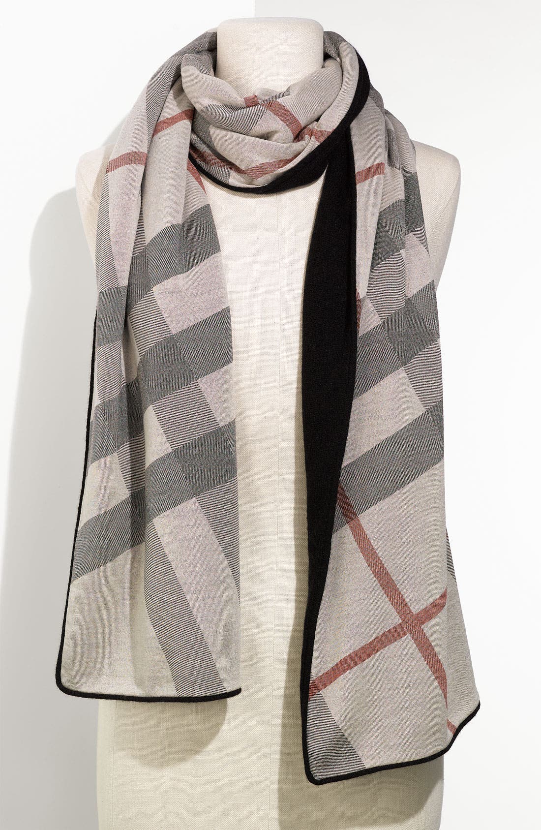 burberry solid cashmere scarf
