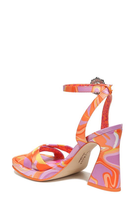 Shop Circus Ny By Sam Edelman Haidyn Ankle Strap Sandal In Orange Popsicle Multi