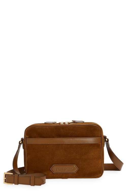 TOM FORD Suede Crossbody Bag in Cigar at Nordstrom