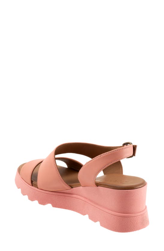 Shop Bueno Gianna Slingback Platform Wedge Sandal In Pink