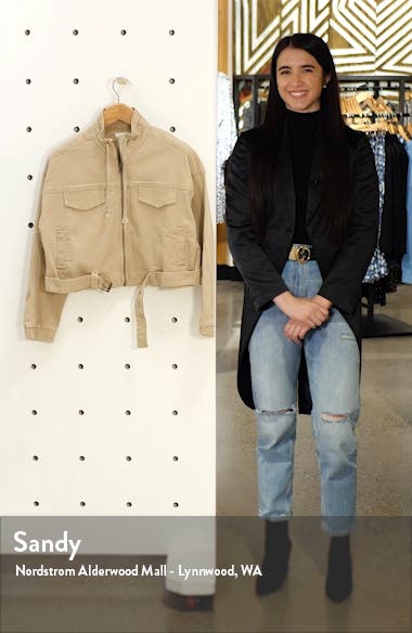 only cropped utility jacket