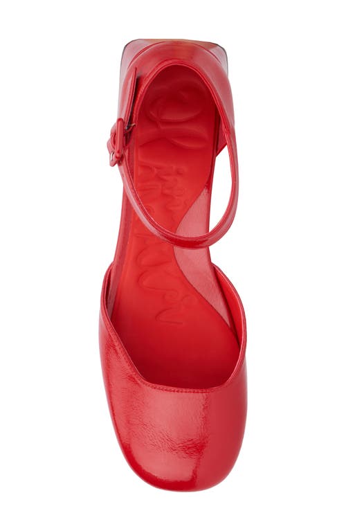 Olivia Miller Ascendant Block Heel Pump In Red