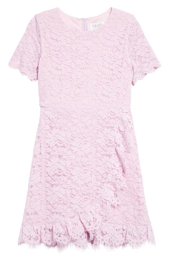 Blush By Us Angels Kids' Floral Lace Dress In Lilac