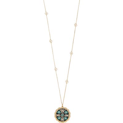 Gucci Icon Blooms Enamel Pendant Necklace