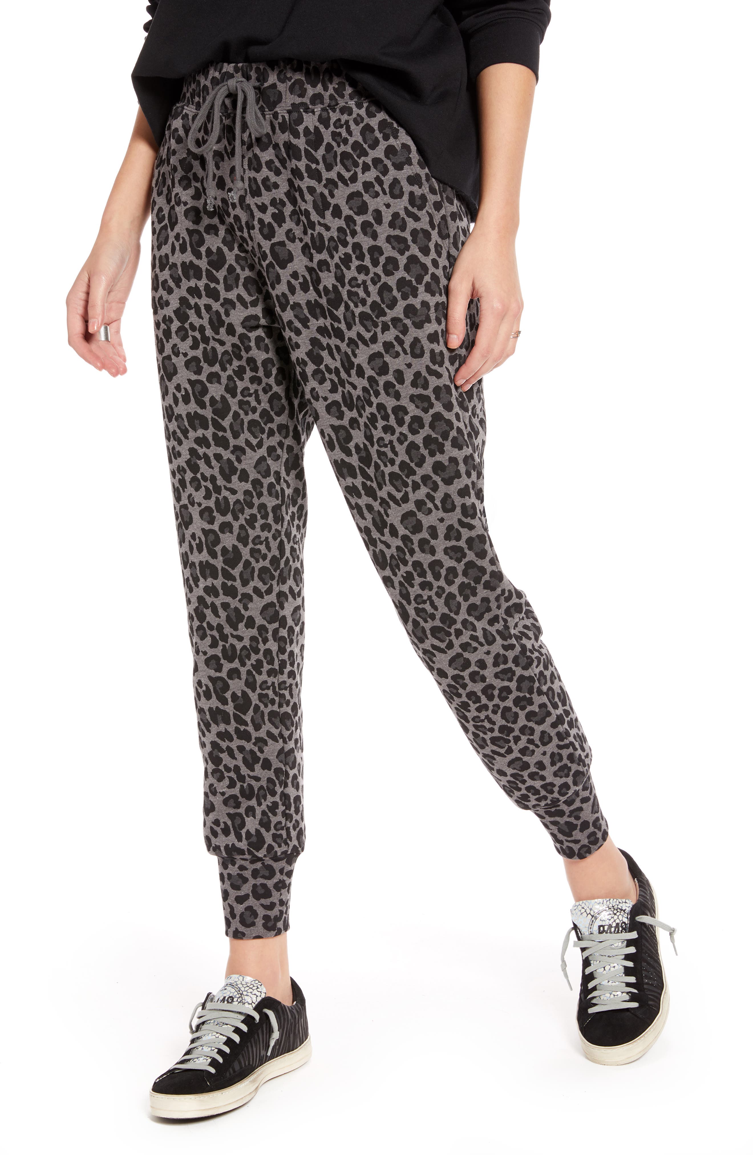 leopard jogger pants