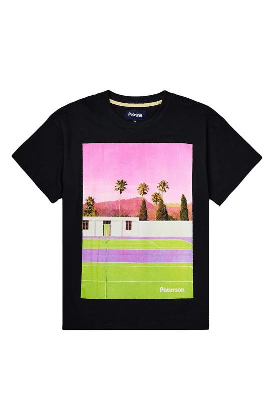 Shop Paterson Palm Springs Court Graphic T-shirt In Black