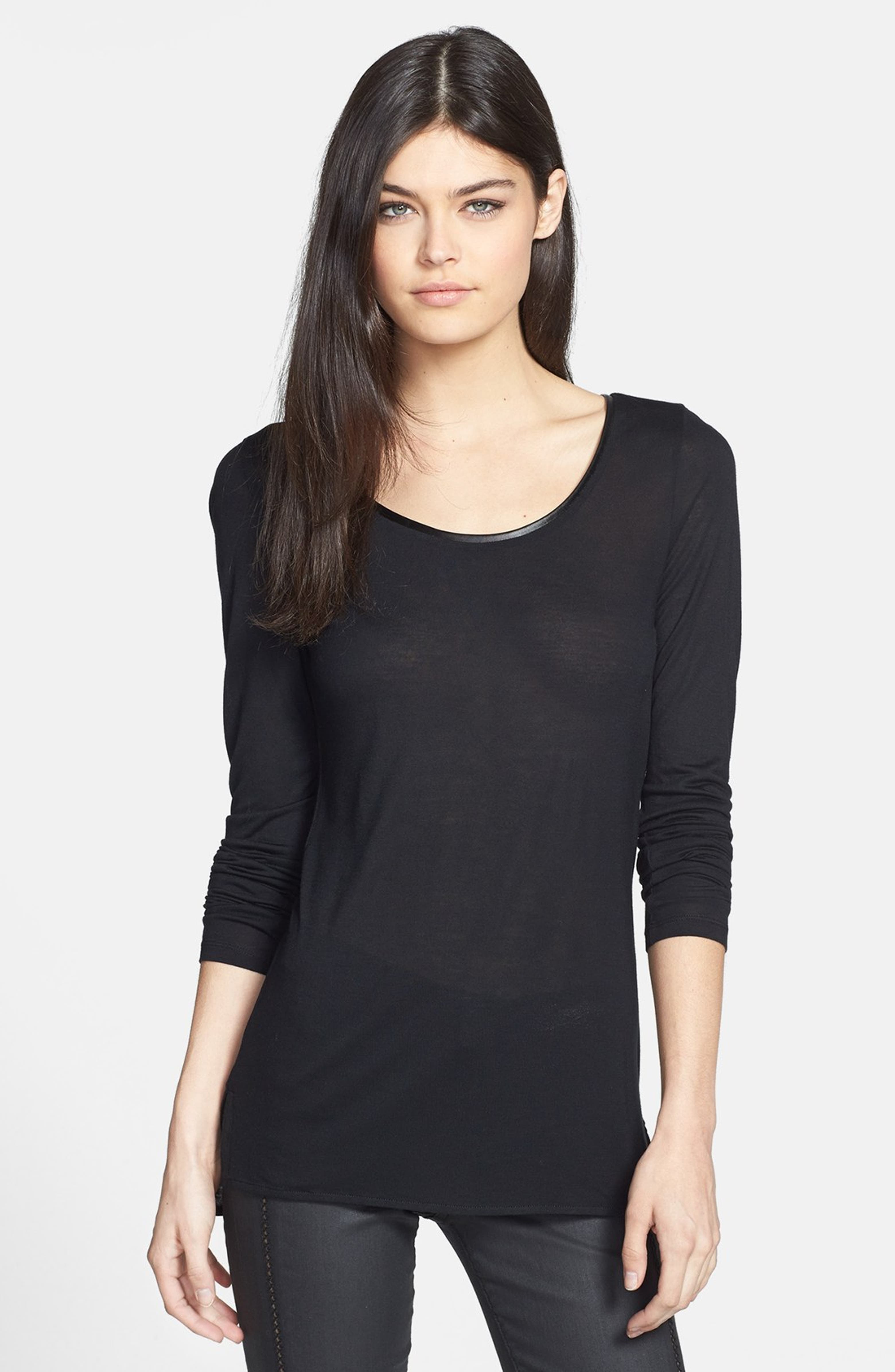 Trouvé Colorblock Long Sleeve Tee | Nordstrom