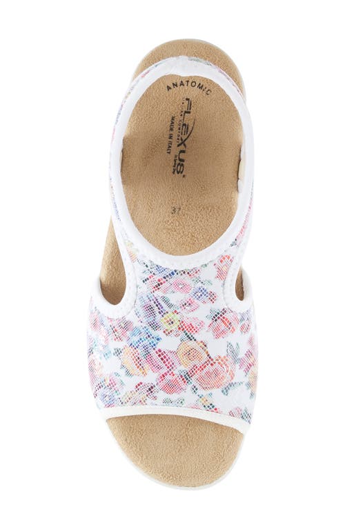 Flexus By Spring Step Nyaman Slingback Sandal In White Multi