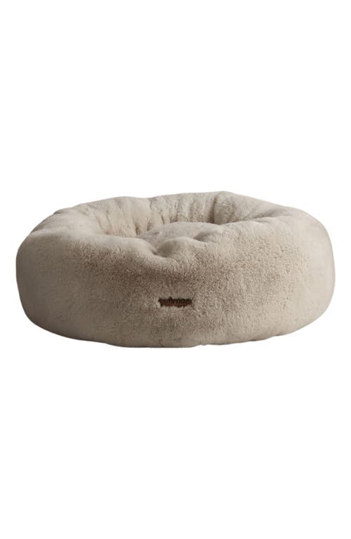 UnHide Faux Fur Pet Bed in Taupe Ducky at Nordstrom, Size Medium
