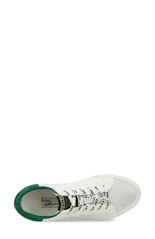 Vintage Havana Starter Sneaker In White/grey/green