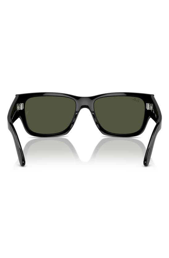 Ray Ban Ray-ban Carlos 56mm Polarized Rectangle Sunglasses In Black