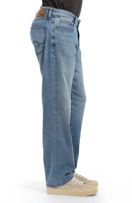 Mavi Jeans Zach Straight Leg Jeans In Light Tonal Brushed Super