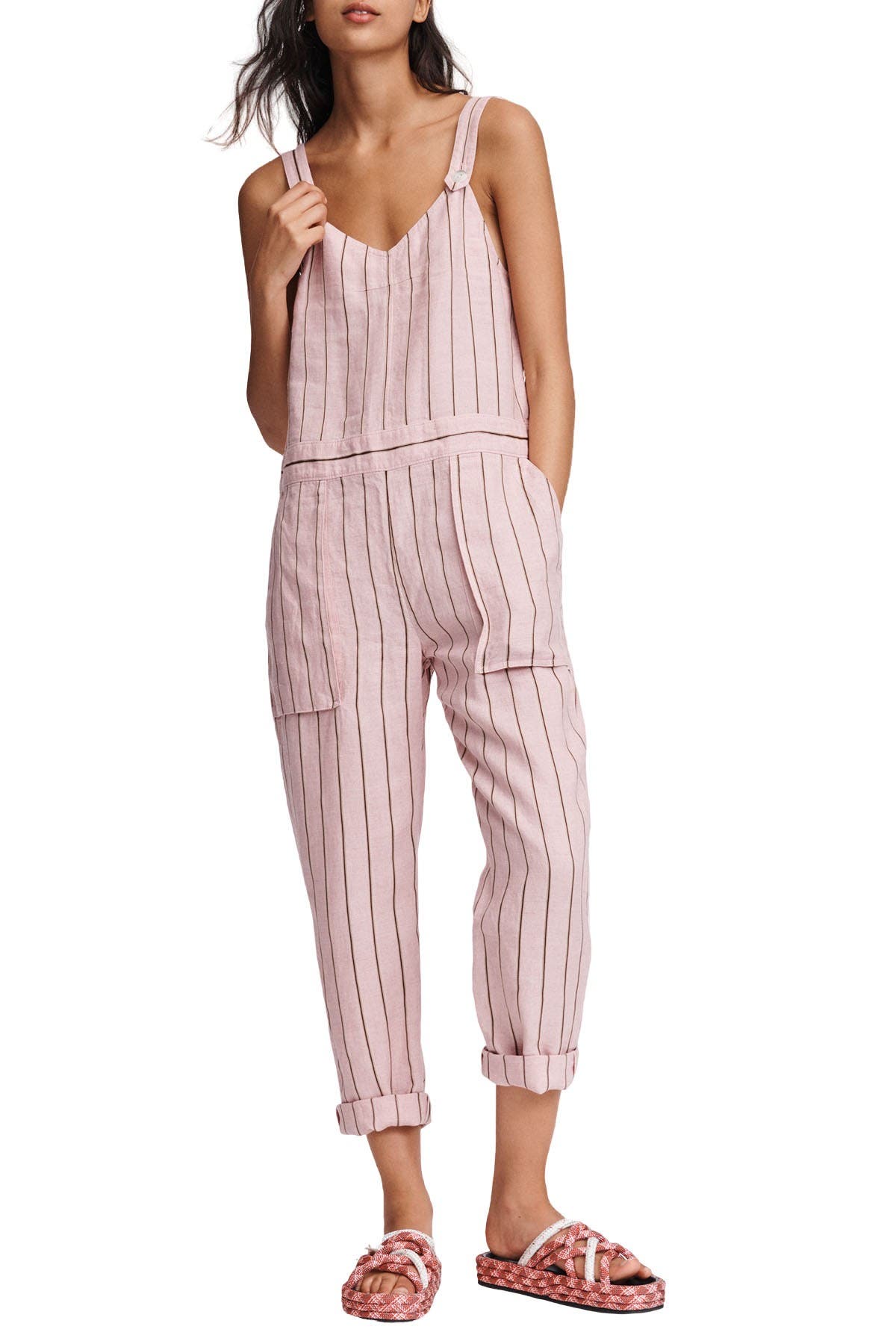 nordstrom linen jumpsuit