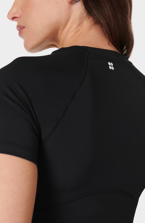 Shop Sweaty Betty All Day Active Crop T-shirt In Black