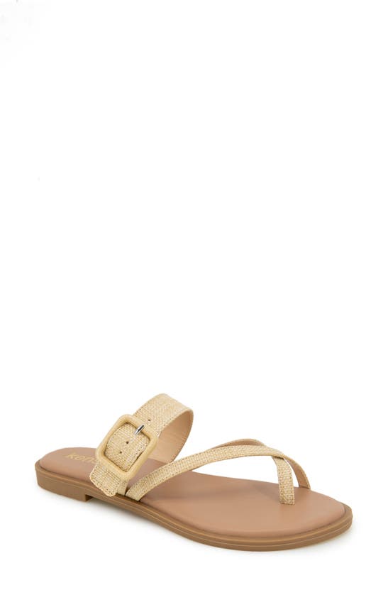Shop Kensie Mandi Slide Sandal In Natural