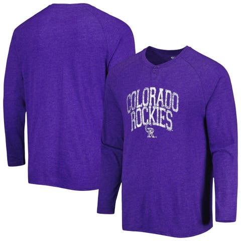 Concepts Sport Purple/Black Colorado Rockies Badge T-Shirt & Pants Sleep Set