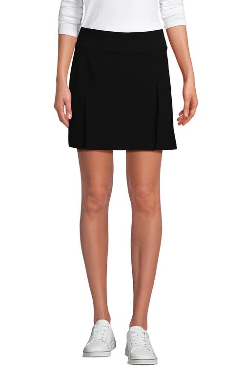 Lands' End School Uniform  Performance Pleated Skort Above The Knee In Black