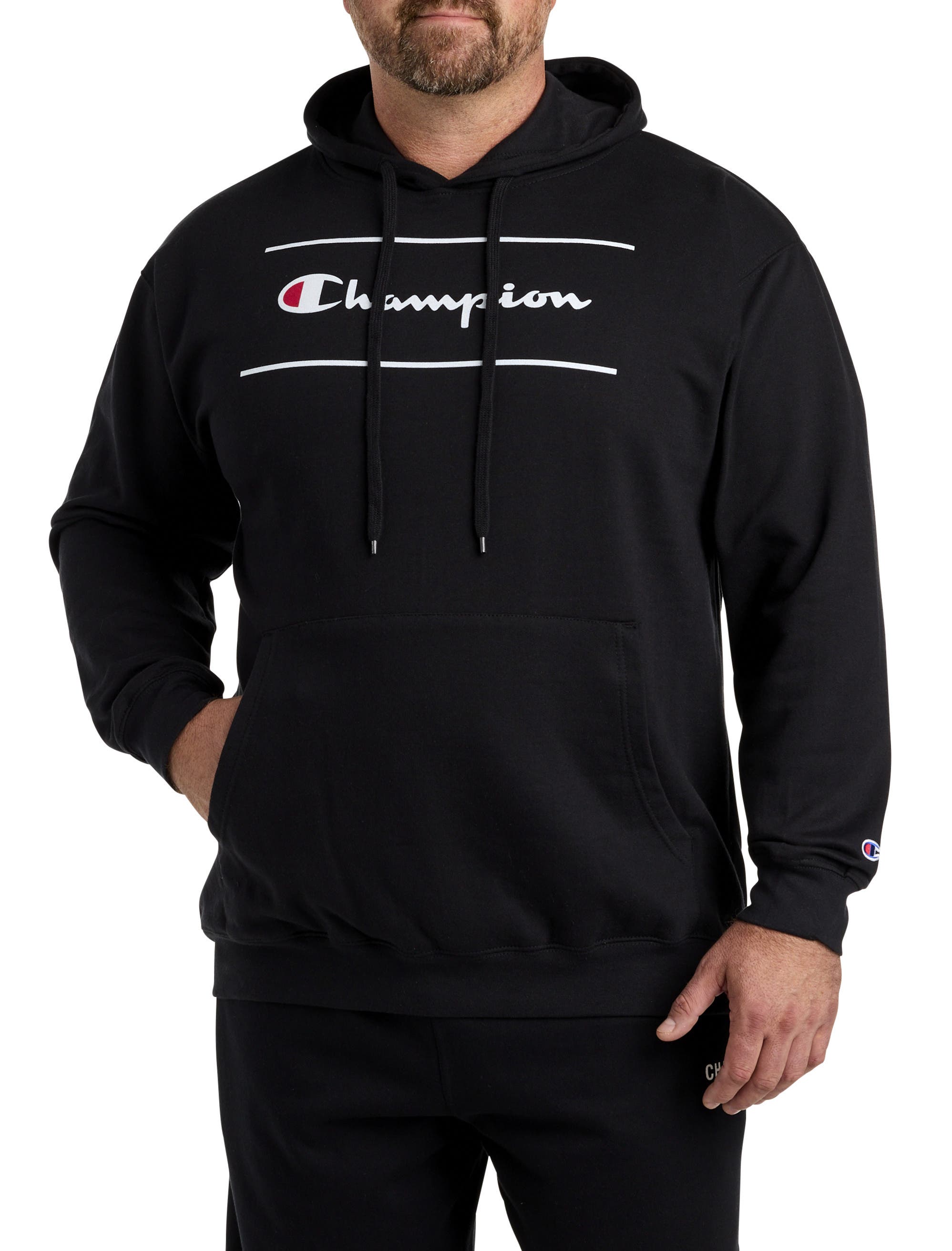 Champion Script Line Hoodie in Black Cover