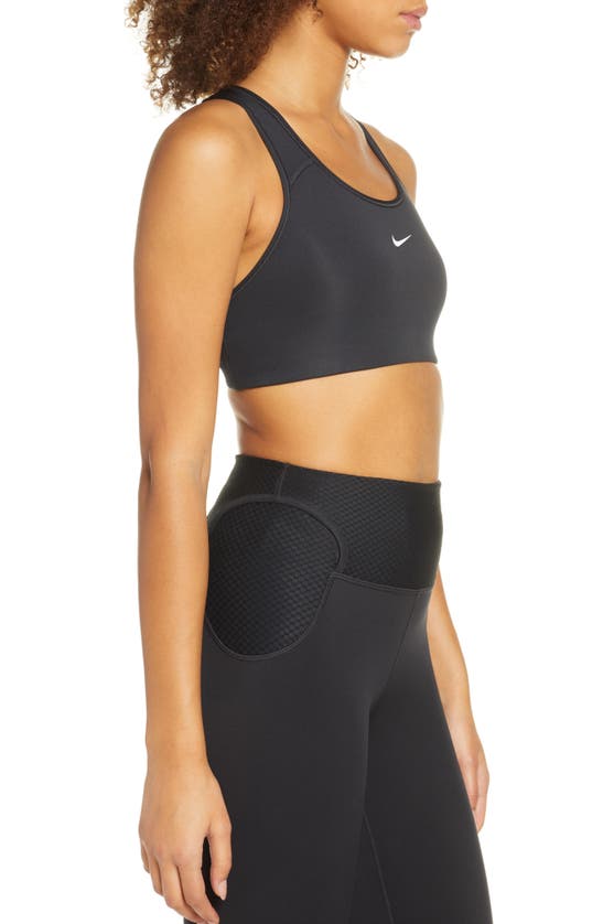 Nike Swoosh Drifit Recycled Sports Bra In Black ModeSens