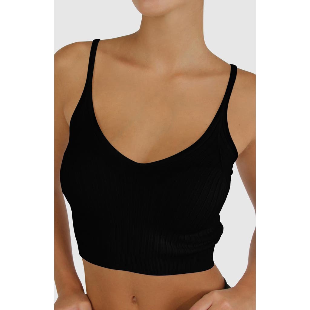 Belle & Bloom All I Need Knit Crop In Black