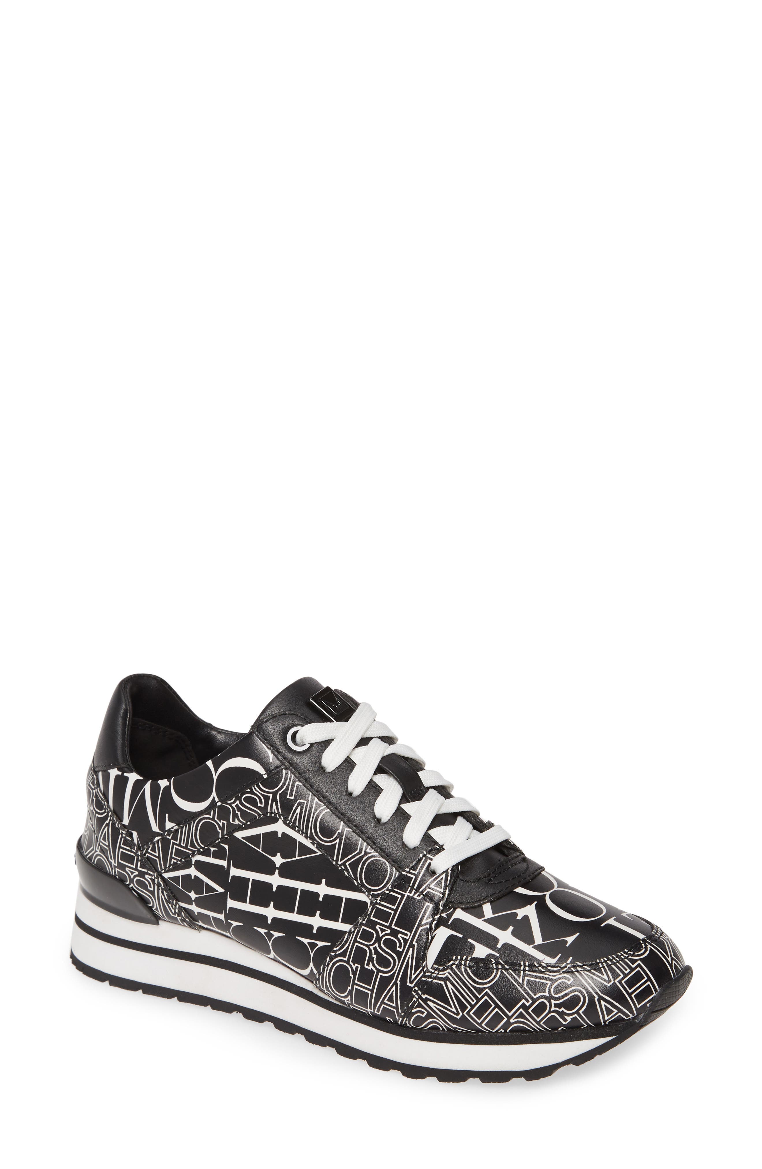 Michael Michael Kors Billie Perforated Sneaker, Black