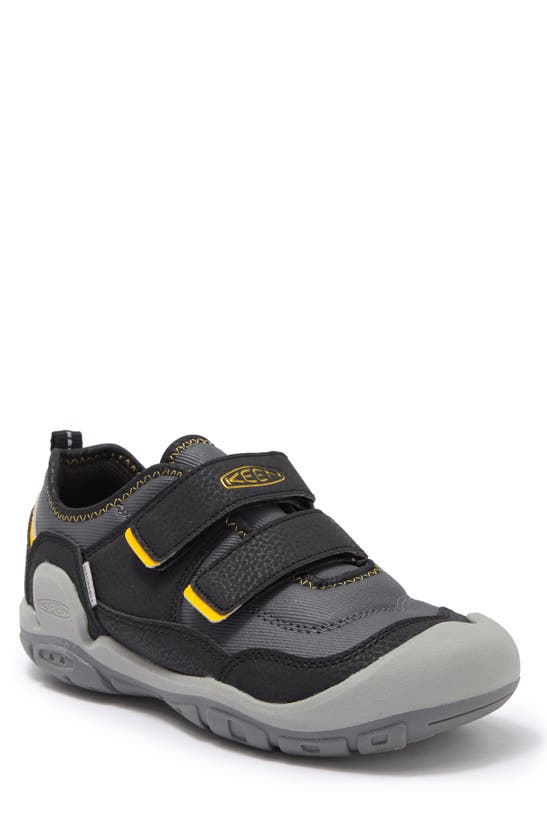 Keen Kids' Knotch Hollow Sneaker In Black/  Yellow