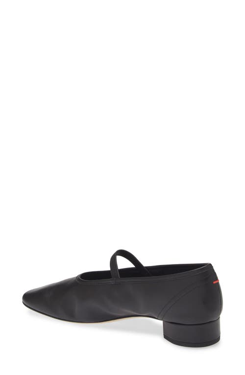 Aeyde Womens Pippa Block-heel Leather Ballet Flats Blac In Black
