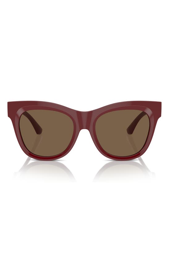 Shop Burberry 54mm Square Sunglasses In Bordeaux