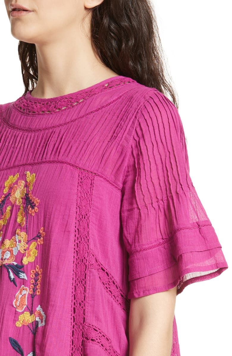 Free People 'Perfectly Victorian' Minidress, Alternate, color, 