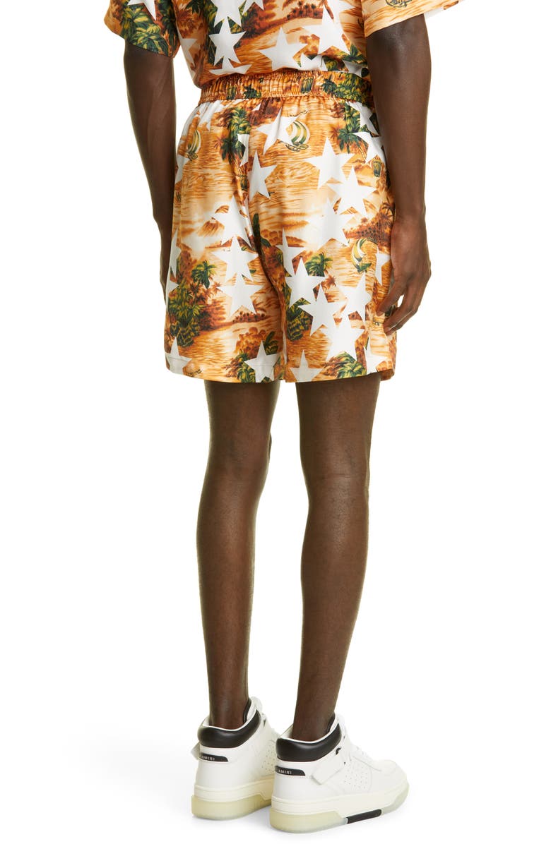 Tropical Star Silk Bermuda Shorts Tropical Star Silk Bermuda Shorts