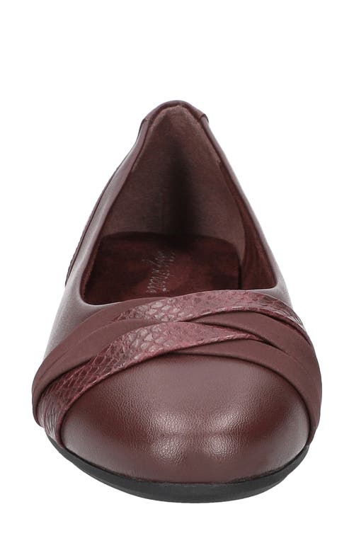 EASY STREET EASY STREET KYLIE ALMOND TOE BALLET FLAT