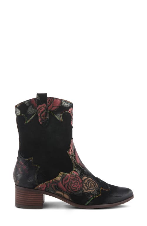 Shop L'artiste By Spring Step Lady Luck Western Bootie In Dark Red Multi