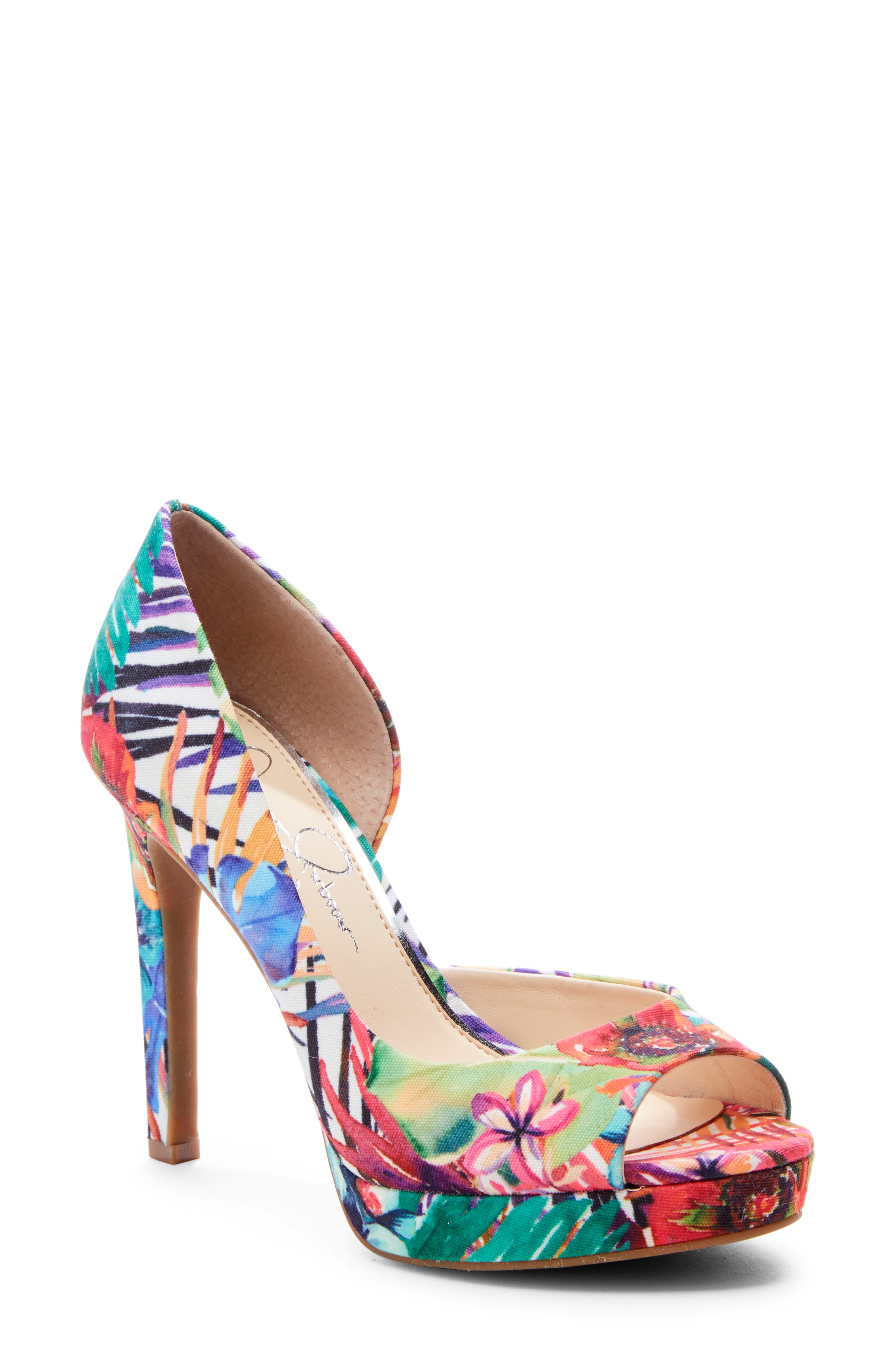 Jessica Simpson Deista Platform Pump- Brown