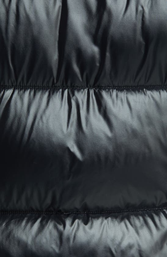 Save The Duck Ines Water Repellent Hooded Quilted Longline Coat In Black