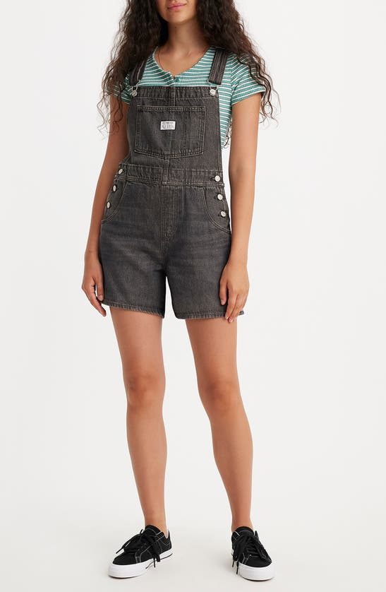 Shop Levi's Nonstretch Denim Shortalls In Loose Live Wire