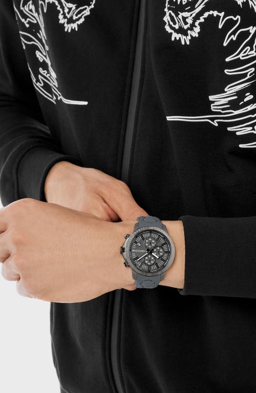 Philipp Plein Sport Camo Dial Three-hand Quartz Silicone Strap Watch, 43mm In Gun