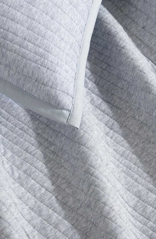 Calvin Klein Modern Ribbed Jersey 3 Piece Duvet Cover Set, King In Blue