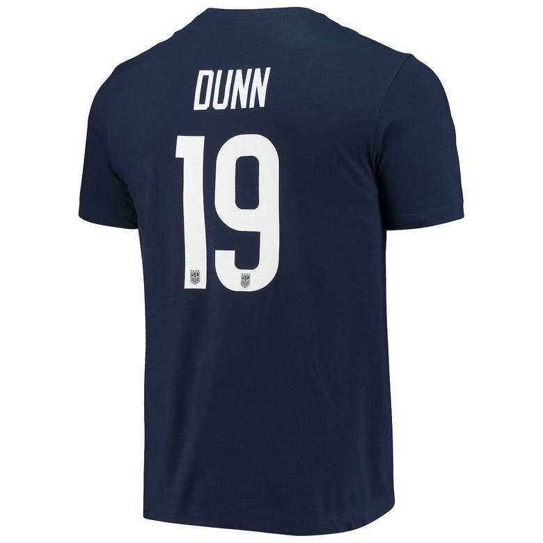NIKE NIKE CRYSTAL DUNN NAVY USWNT CLUB NAME & NUMBER T-SHIRT