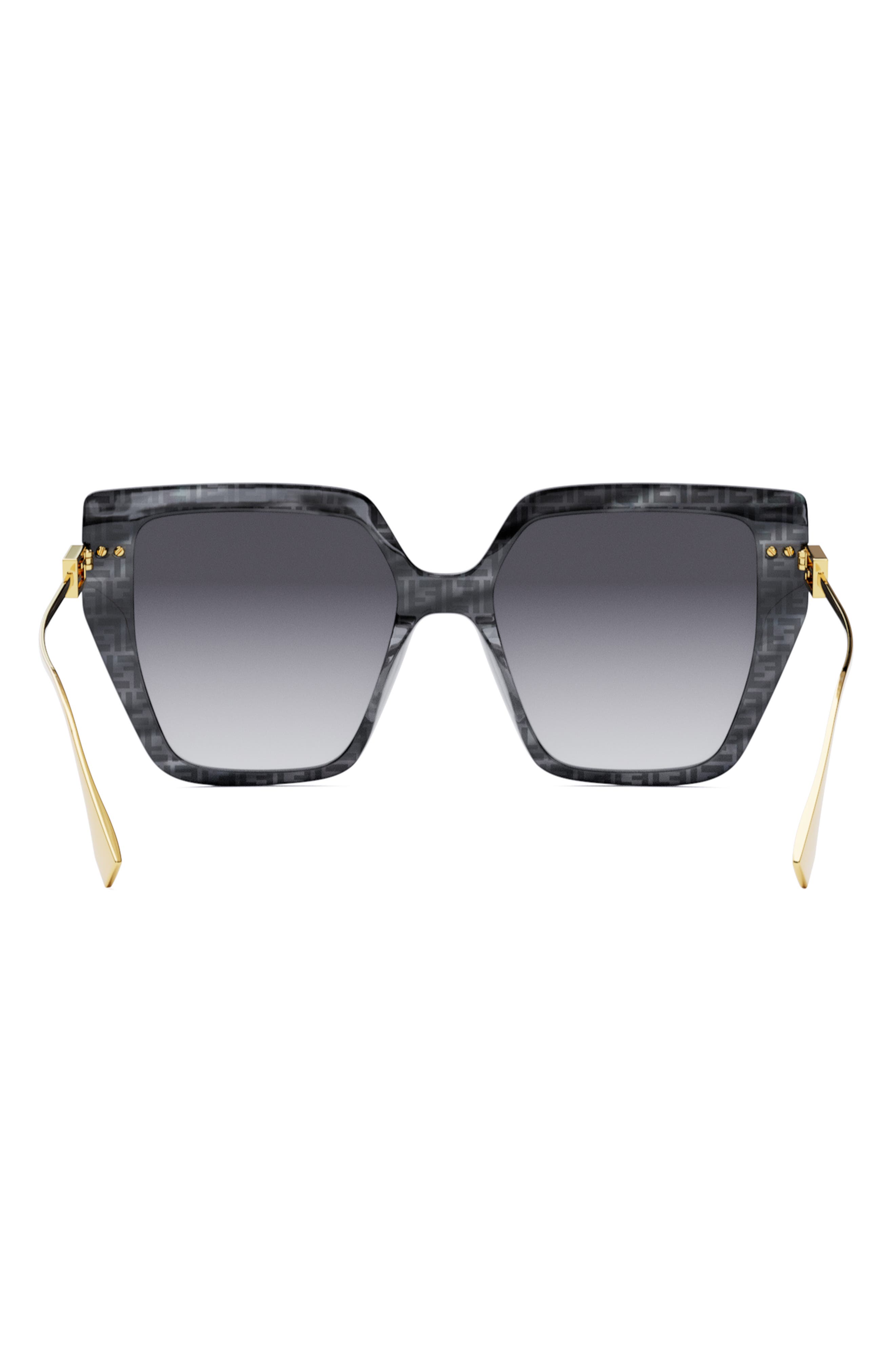 Baguette - Black acetate and metal sunglasses