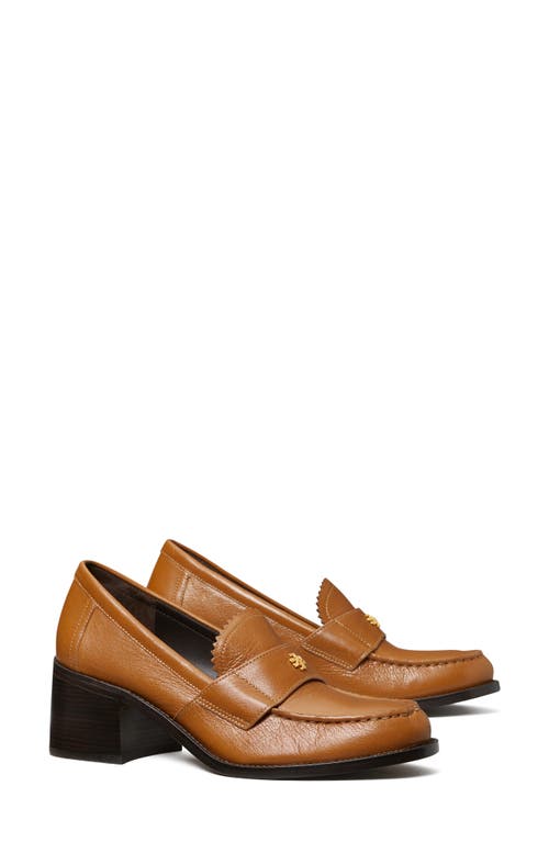 Shop Tory Burch Double T Logo Loafer Pump In Coconut Sugar