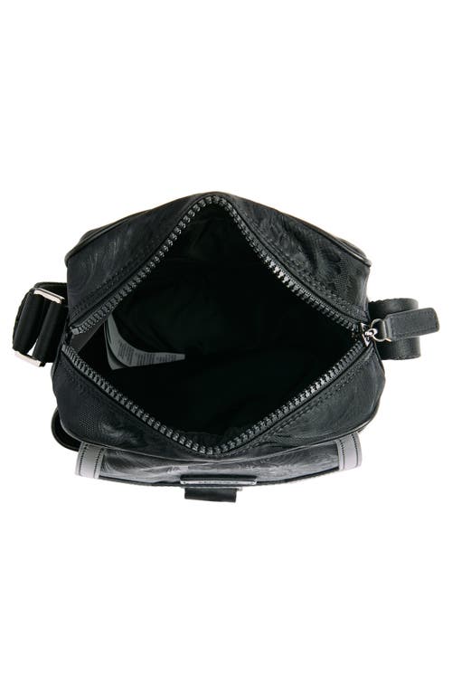 Versace Messenger Crossbody Bag In Black-ruthenium