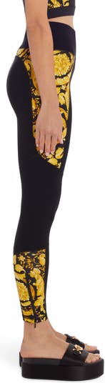 Versace leggings in printed stretch fabric - ShopStyle
