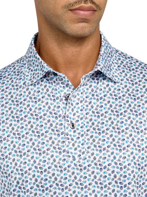 Construct Con.struct Micro Mexi Skulls Print Performance Golf Polo In Multi
