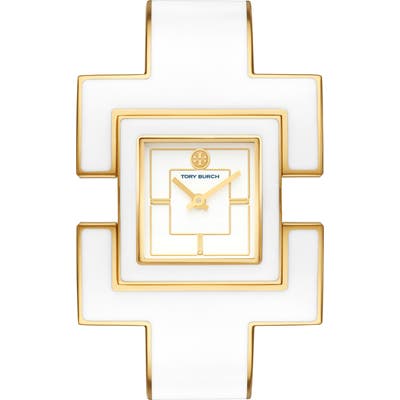 Tory Burch T Bangle Bracelet Watch, 25Mm X 25Mm