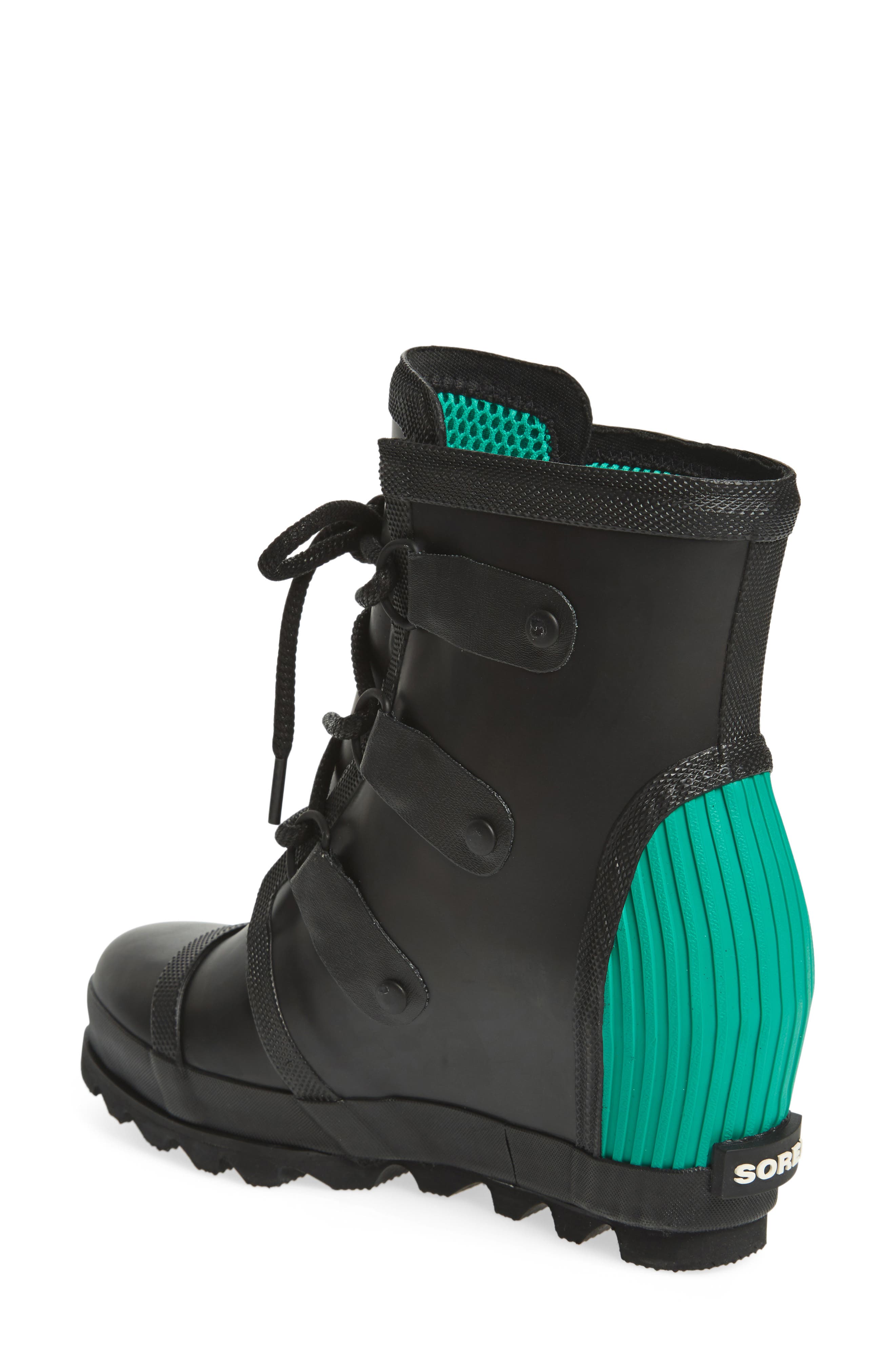 sorel joan rain wedge red