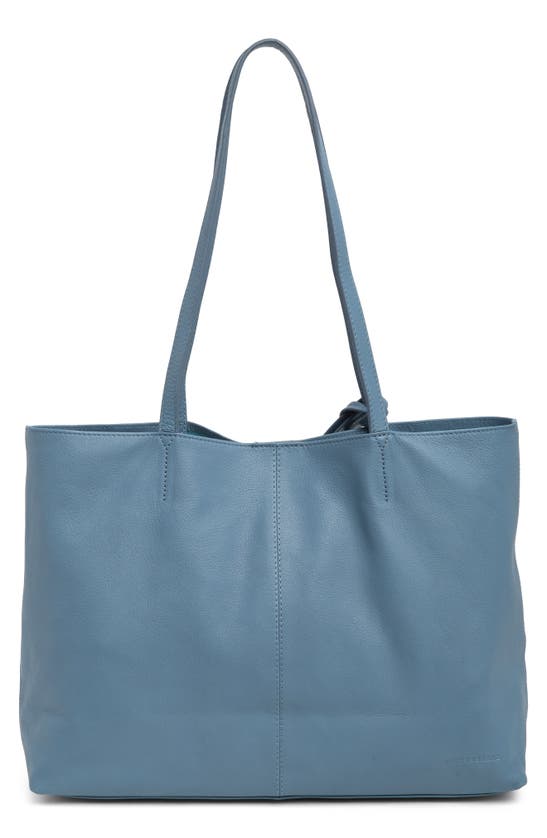 Lucky Brand Mora Leather Tote In Coronet Blue