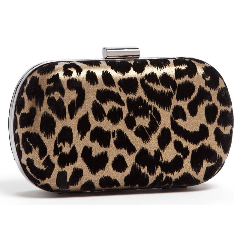 MENBUR Leopard Print Minaudière, Main, color, MULTI COLOR