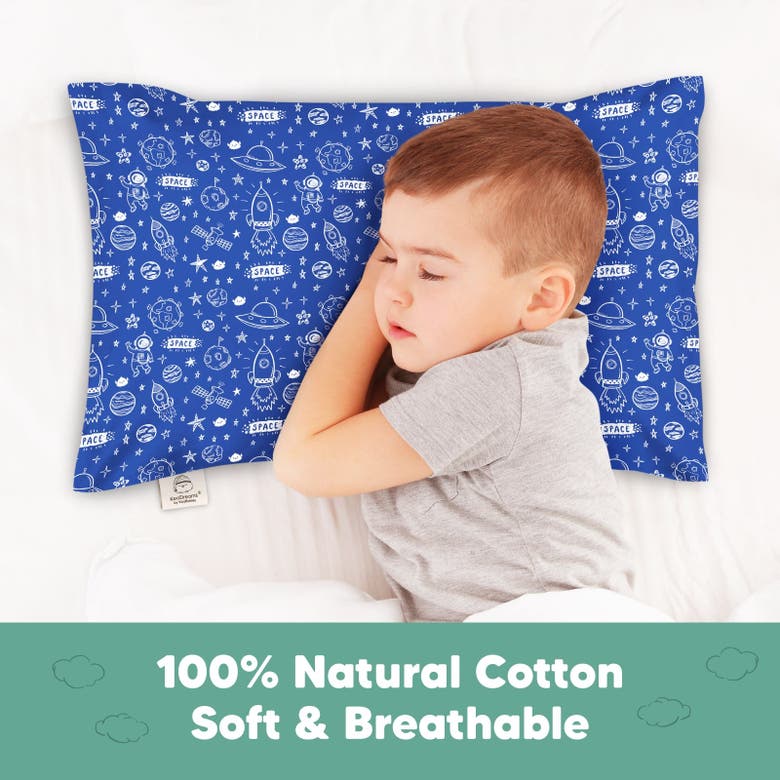 Keababies Printed Toddler Pillowcase 13x18" In Off To Space